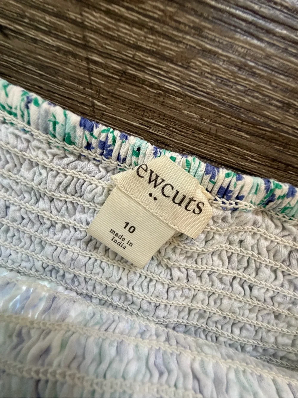 Crewcuts smocked bodice